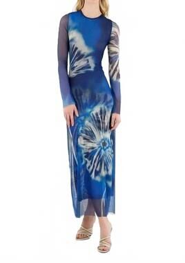 NEW ESPECIA midnight midi dress in blue